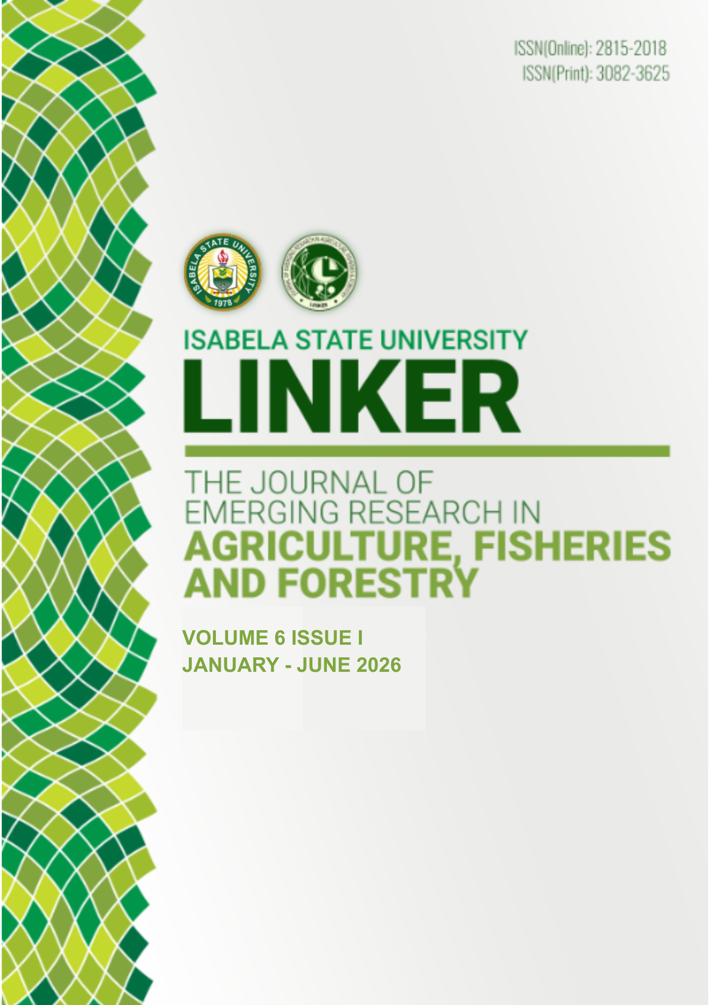 					View Vol. 6 No. 1 (2026): Linker (The Journal of Emerging Research in Agriculture, Fisheries and Forestry), January - June 2026
				